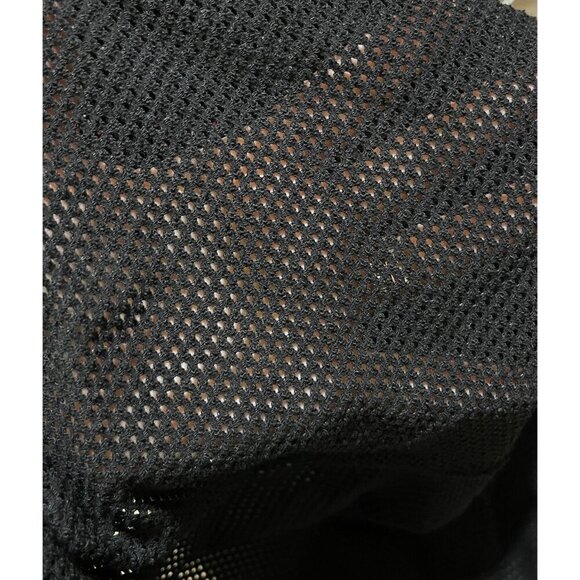 New Ave Leisure Mesh Swim Cover-up Tunic Cowl Neck Black Size 18/20 - Picture 4 of 9